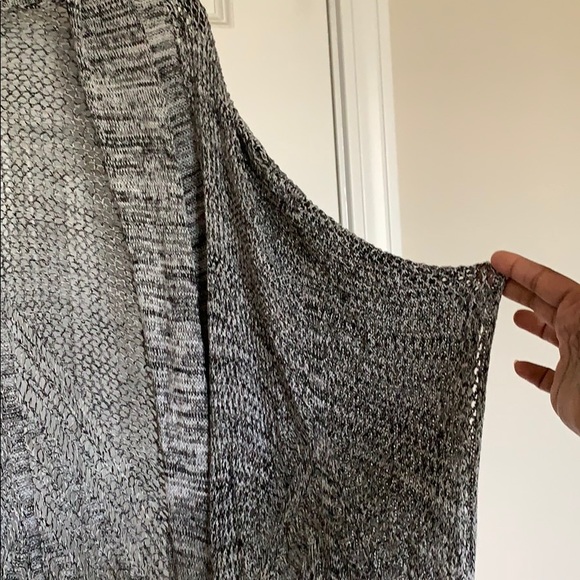 🖤 Torrid Gray Open Knit Short Sleeve Cardigan - Picture 2 of 7